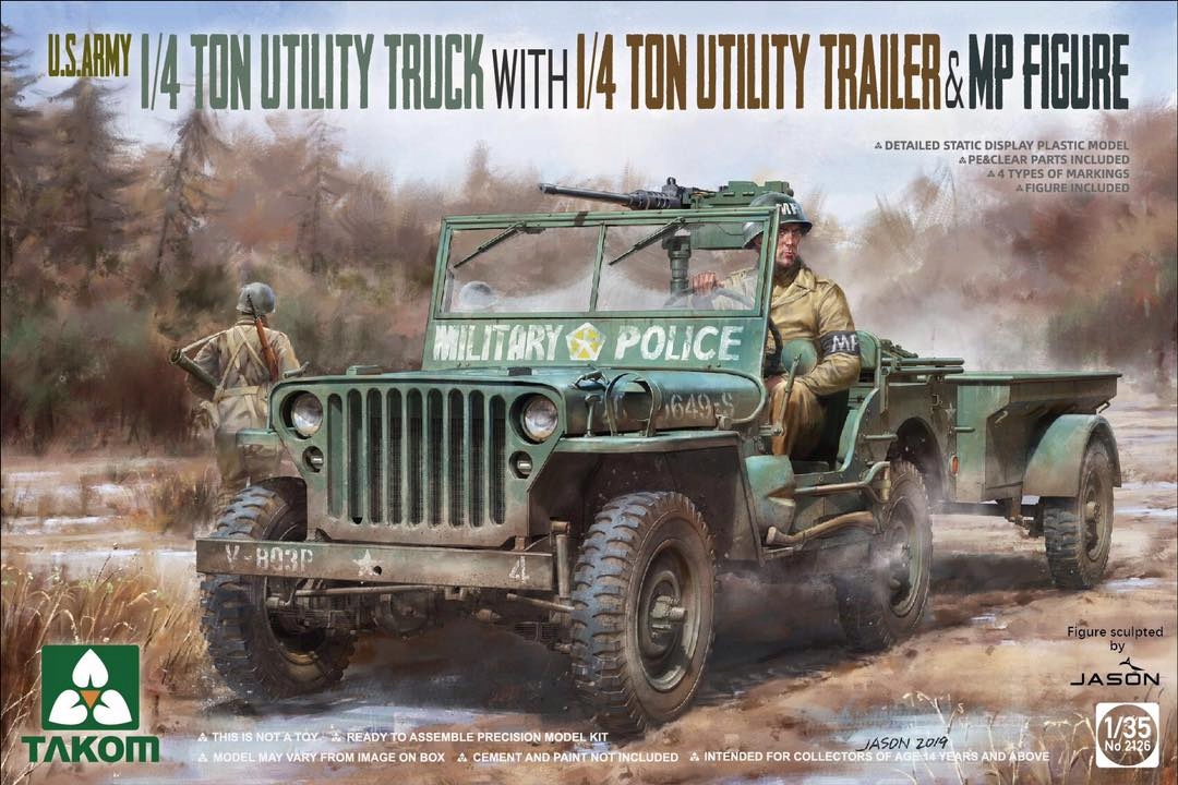 Jeep Willys Mb 1/4T 4x4 Truck model 2126 Takom