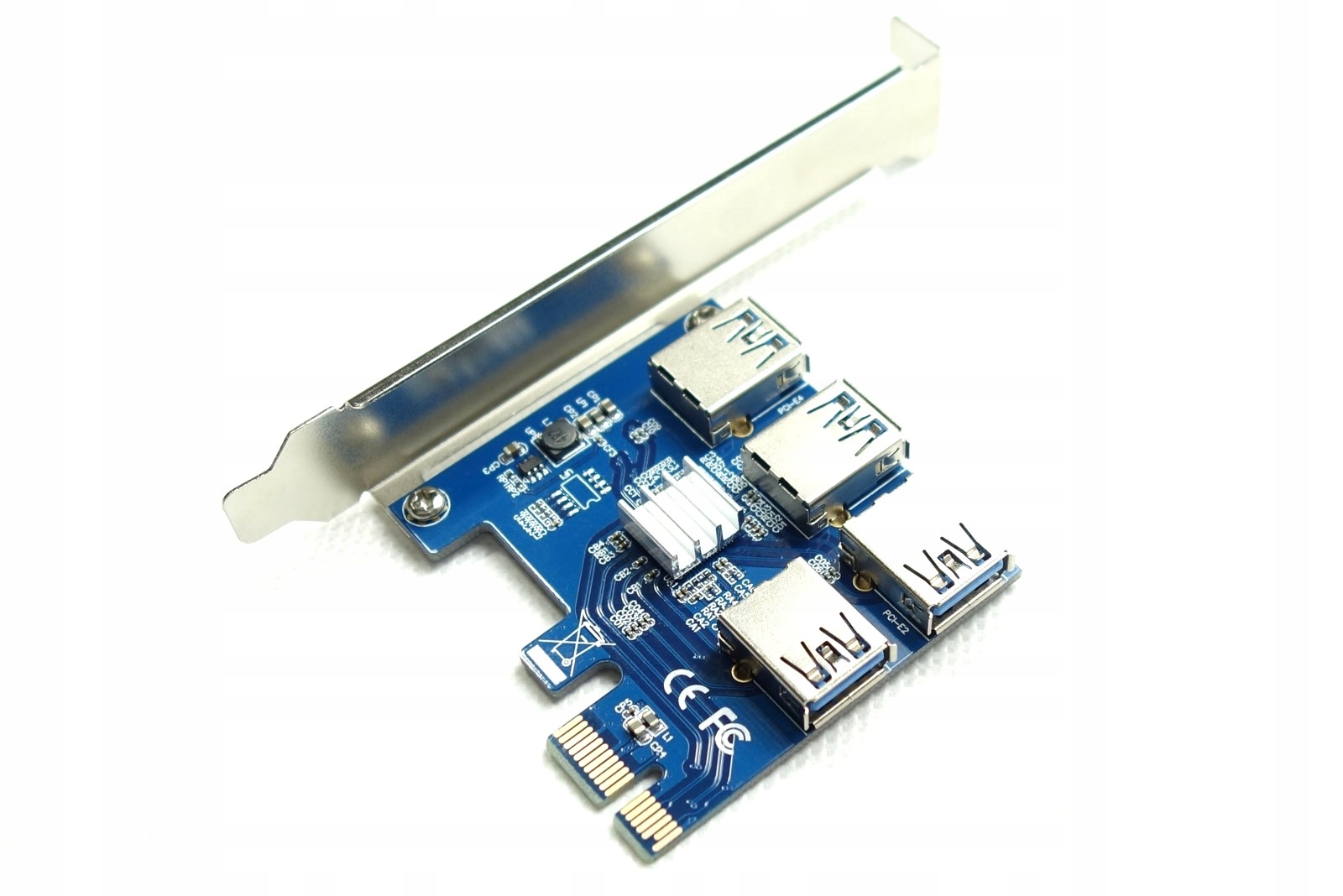 Adapter Riser PCI-E 1x na 4x USB 3.0 do koparki Producent Tradebit