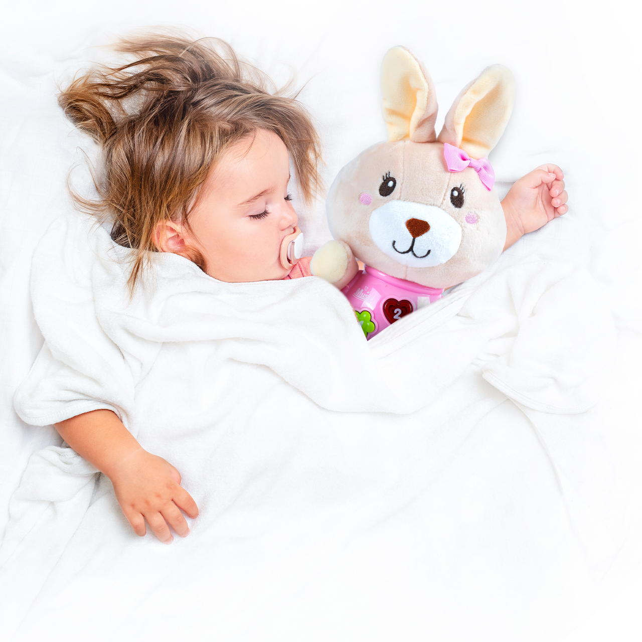 ZAJĄCZEK KRÓLICZEK PLUSZOWY INTERAKTYWNY na baterie dla dzieci PLUSZAK EAN (GTIN) 5901924236153