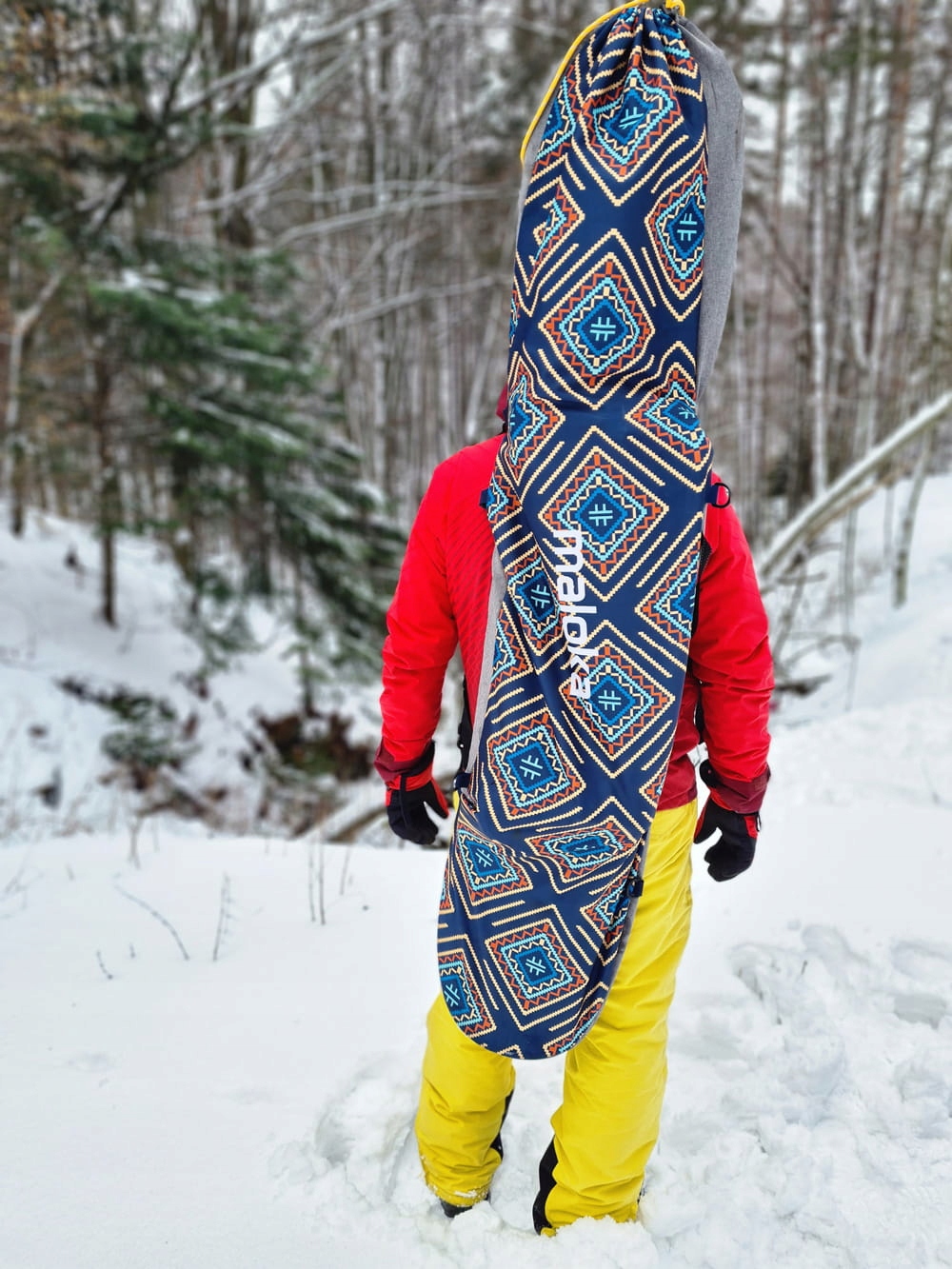 Pokrowiec na deskę snowboard bag torba etui plecak na buty 2w1 Marka Malokee
