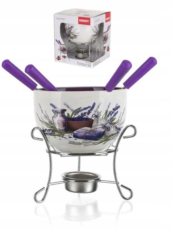 

Founde do czekolady widelczyki podgrzewacz Lawenda