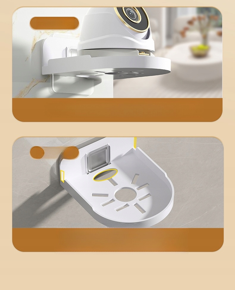 PÓŁKA DO MONITORA DZIECIĘCEGO GŁOŚNIK DO MONTAŻU NA ŚCIANIE Marka bez marki