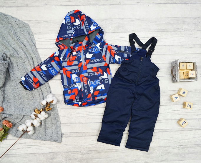 ZIMOWY KOMBINEZON dwuczęściowy SPORTS grafit r.104 Rodzaj zimowy