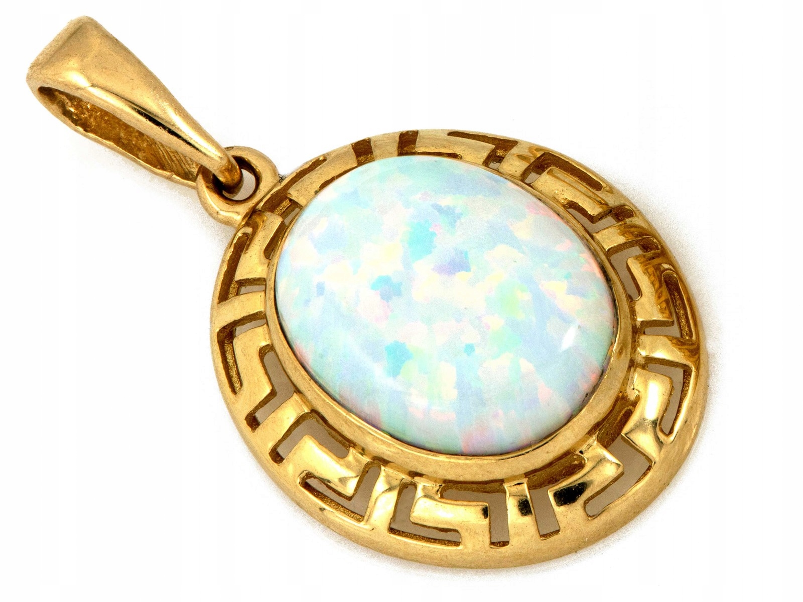 Dámský zlatý přívěsek 585 s opálem 14k 1.36g, stylový, ideální jako dárek