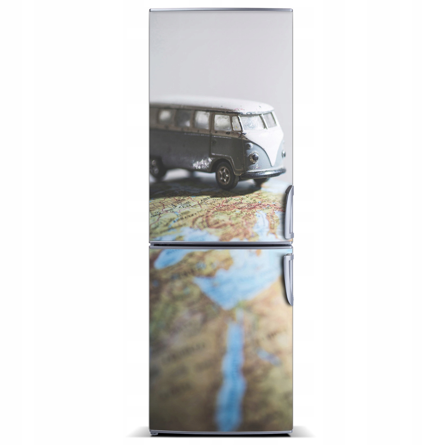 

Magnes Tapeta na lodówkę Van na globusie 60x180