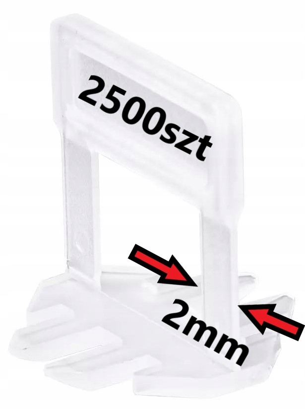 Beorol Klipy Na Vyrovnávanie Dlaždíc 2500ks 2 mm Pre Raimondi Kubala Solid