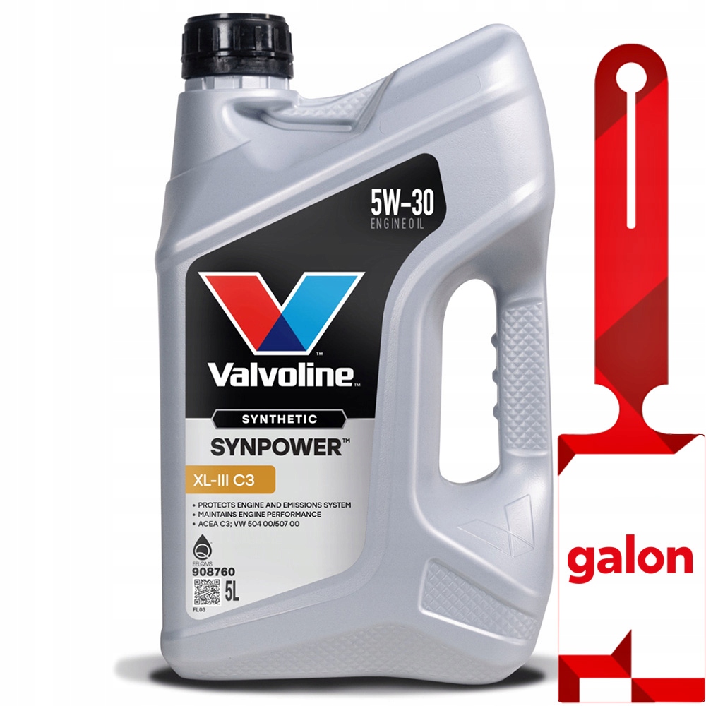 Valvoline Synpower XL III 5w30 5L syntetyczny olej silnikowy XLIII
