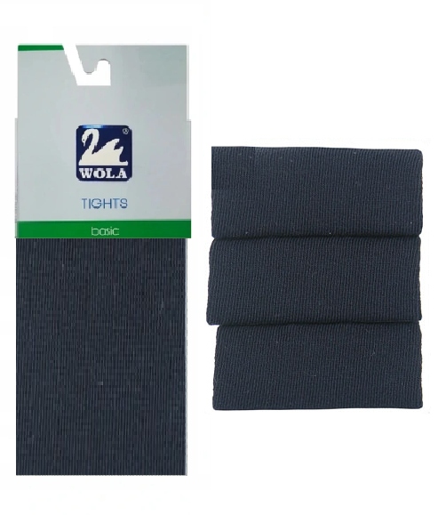 

Wola Basic Rajstopy gładkie Bawełniane 116-22 Navy