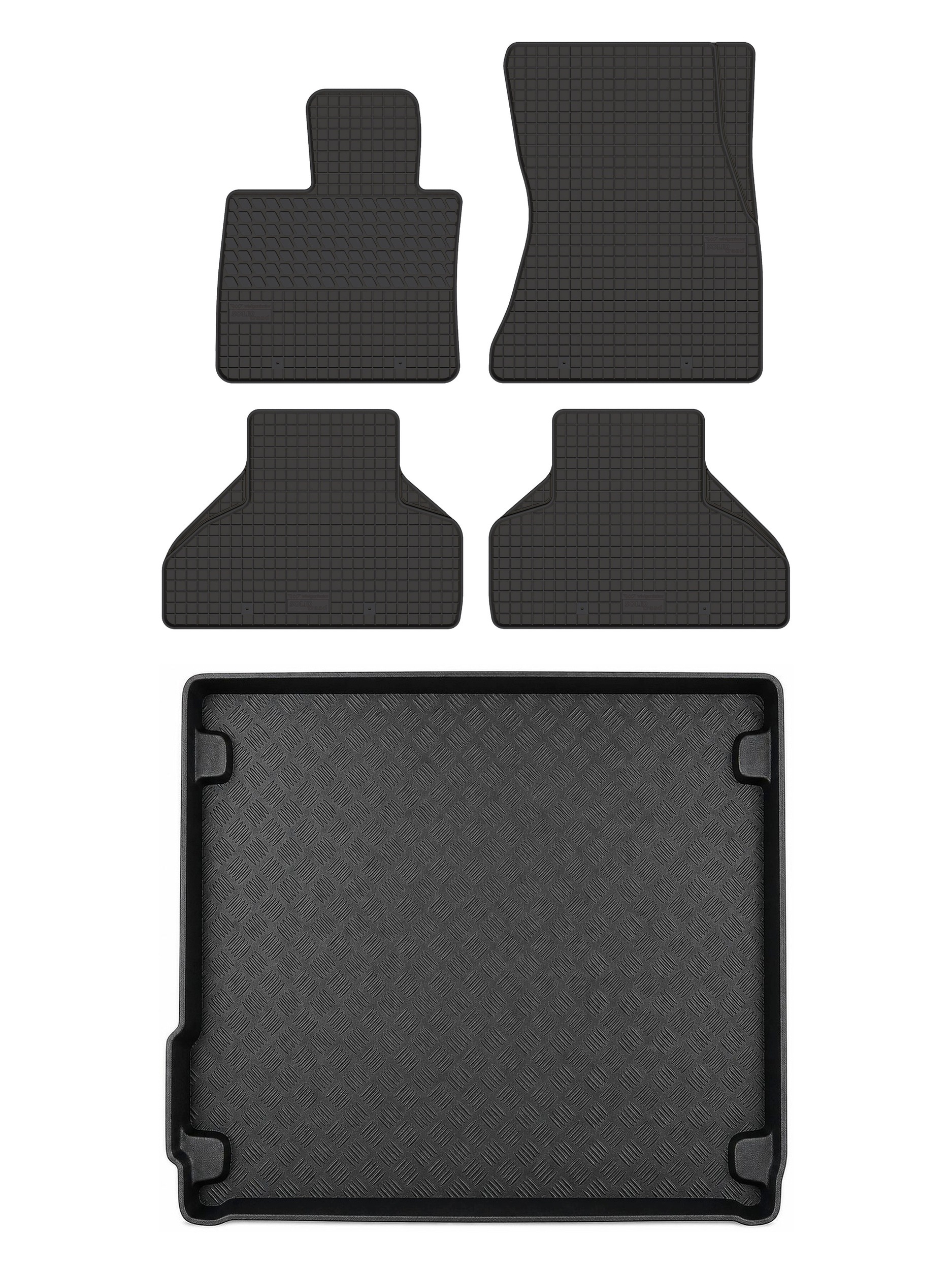 Gumové koberce SolidTread rohož do kufru pro: Bmw X5 F15 2013-2017 5 el.