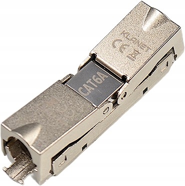 1 x Łącznik Modularny RJ45-RJ45 (8P8C) kat. 6A Beznarzędziowy Ekranowany Producent Inna