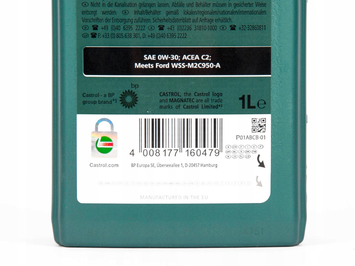 OLEJ FORD CASTROL MAGNATEC PROFESSIONAL 0W30 1L Producent Castrol