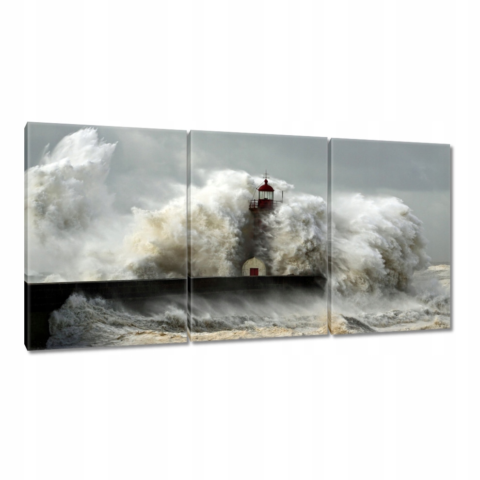 

Obrazy 120x60 Latarnia morska Sztorm
