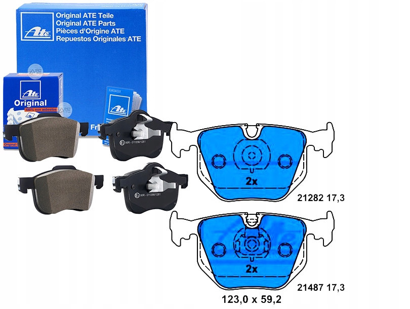 Brzdové Destičky Bmw Zadní 3 5 7 X3 X5 Z4 2,0-5,4 94