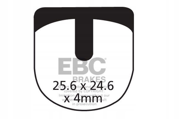 CFA332 Klocki hamulcowe rowerowe (organiczne) Ebc Brakes