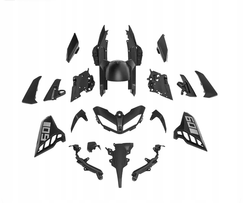 Kompletová Sada 20X Blatníková Krytka Yamaha MT09 Mt 09 17+