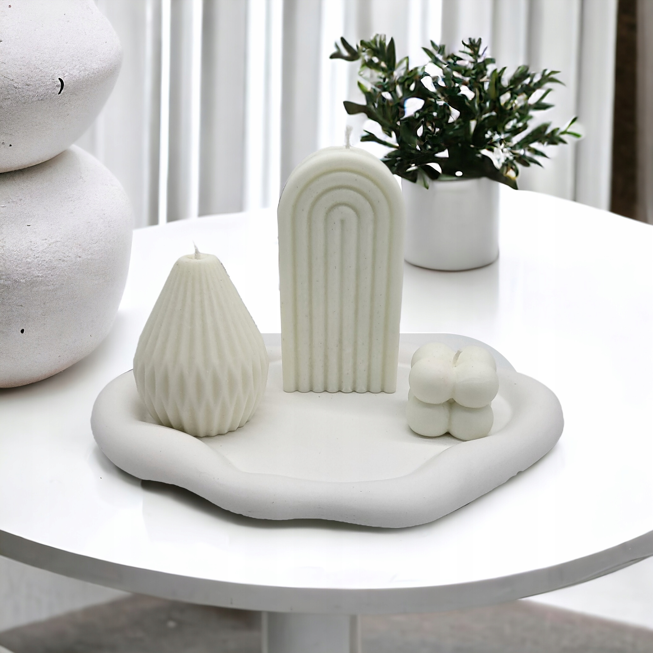 Sójové svíčky 3 ks na podstavci