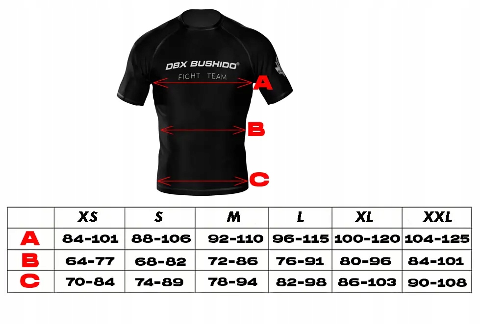 RASHGUARD MĘSKI KOSZULKA KOPRESYJNA MMA SIŁOWNIA DBX BUSHIDO TEAM XL Linia regular