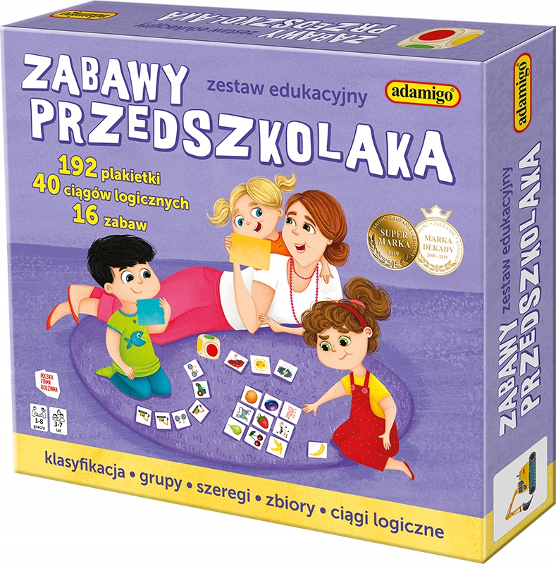 

Zabawy Przedszkolaka Adamigo Zestaw Edukacyjny 3+