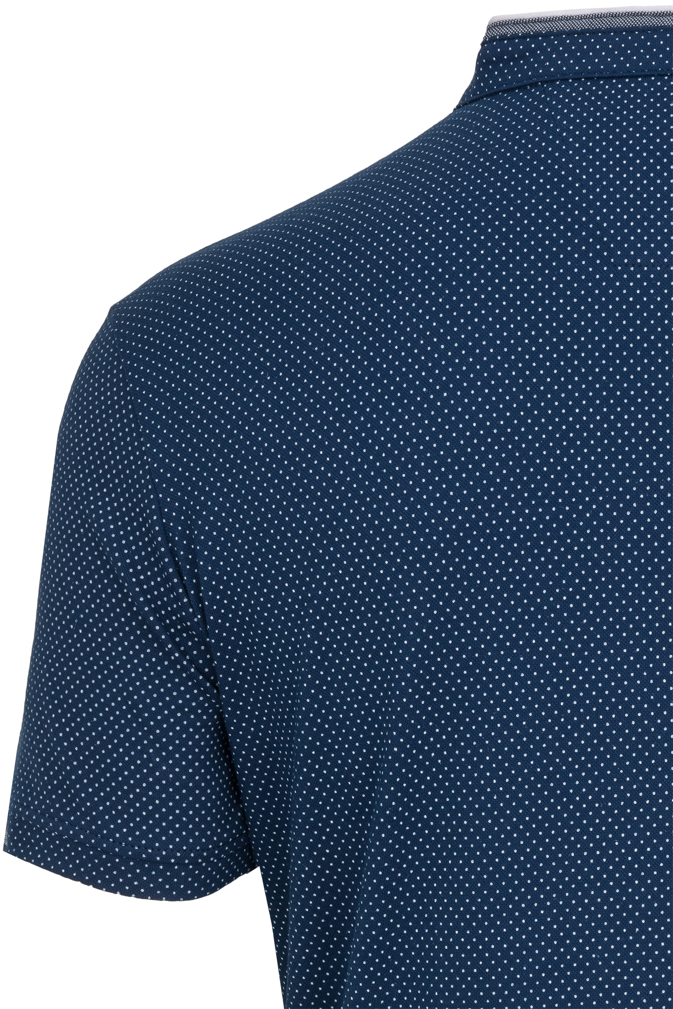 KOSZULKA MĘSKA T-SHIRT STÓJKA NIEBIESKA WZORY L Materiał dominujący bawełna