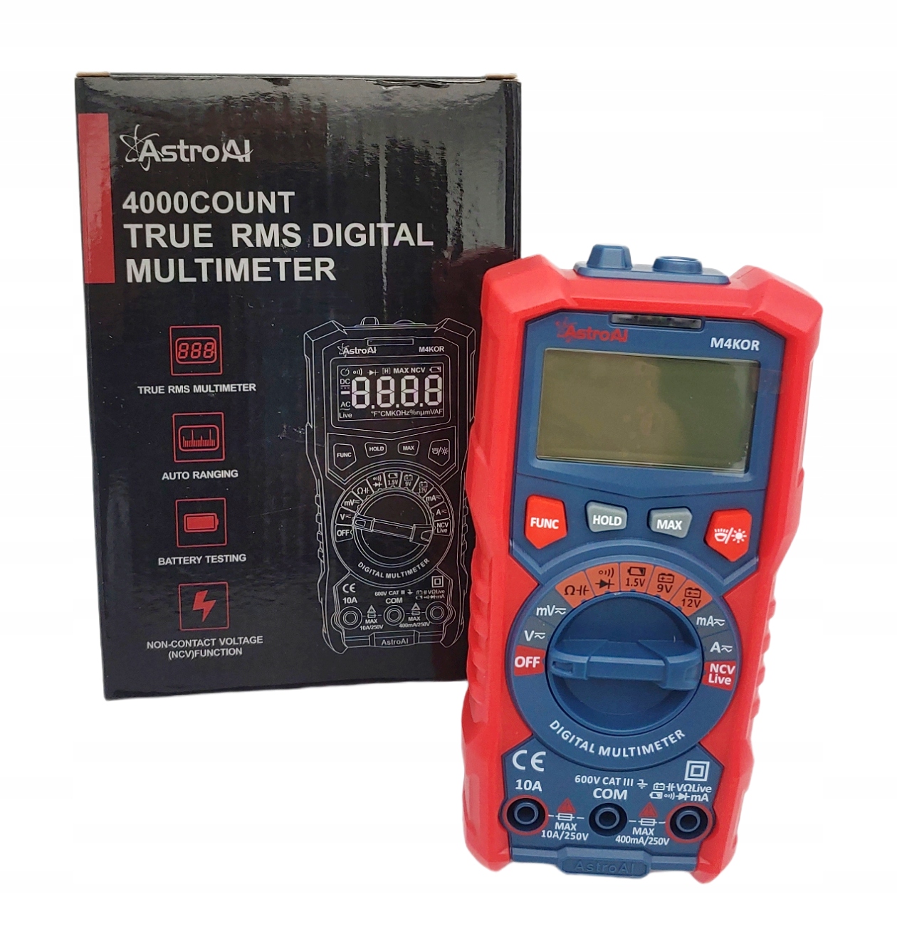 MULTIMETR CYFROWY ASTROAI TRMS 4000 M4K0R Typ ręczny