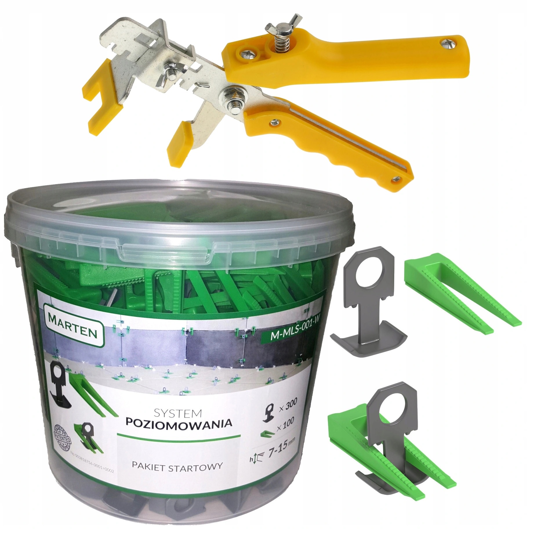 SYSTEM POZIOMOWANIA PŁYTEK 300/100 + SZCZYPCE A