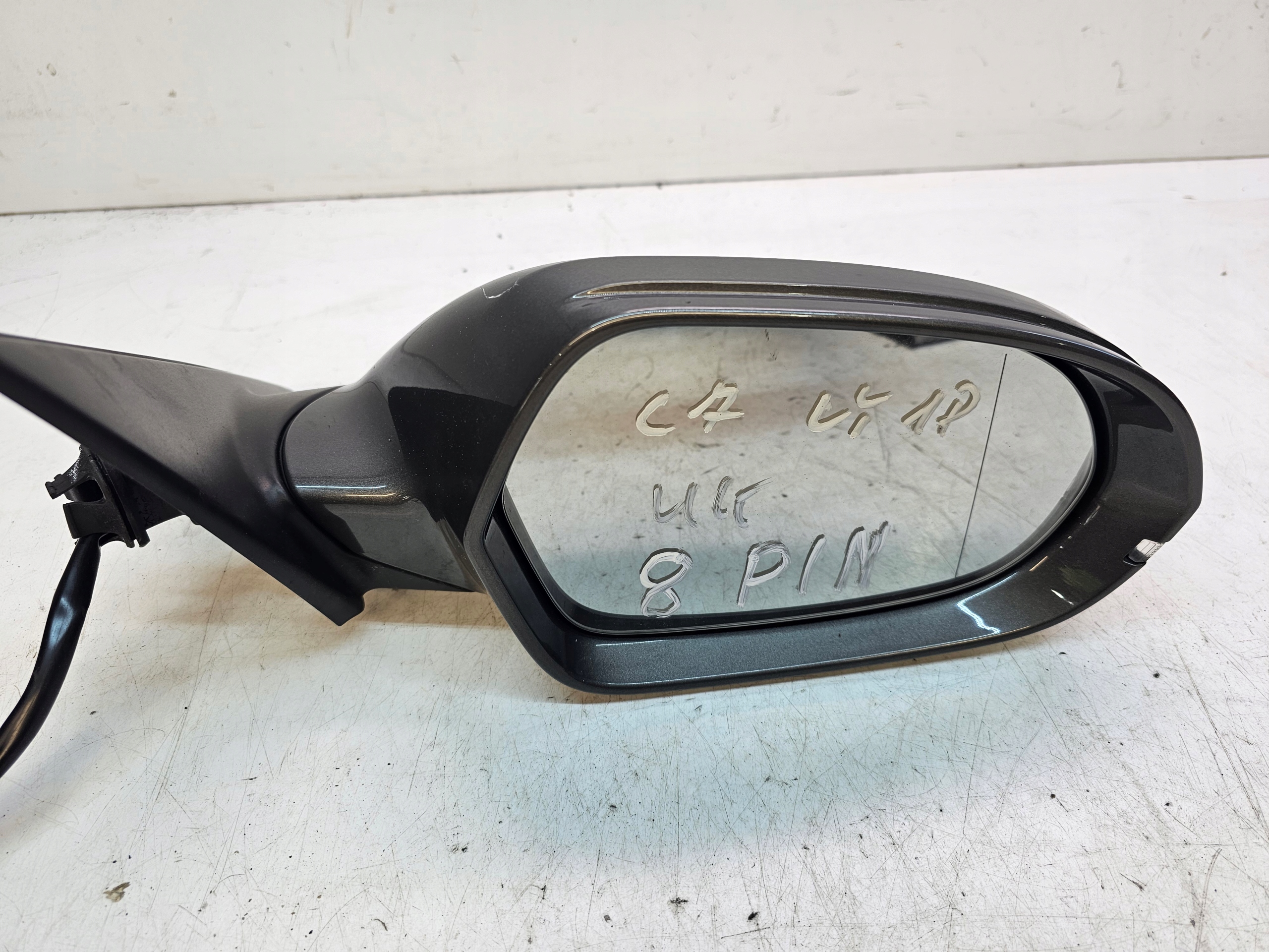 mirror exterior right AUDI A6 C7 LY1P 8-PIN UK