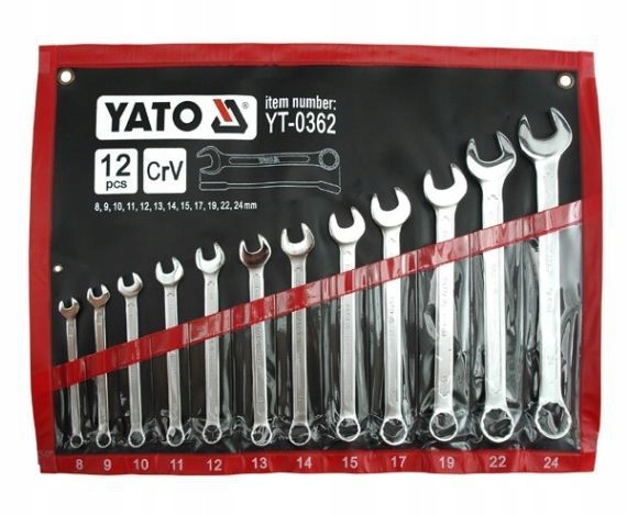 

Klucze płasko-oczkowe 8-24 mm Yato YT-0362