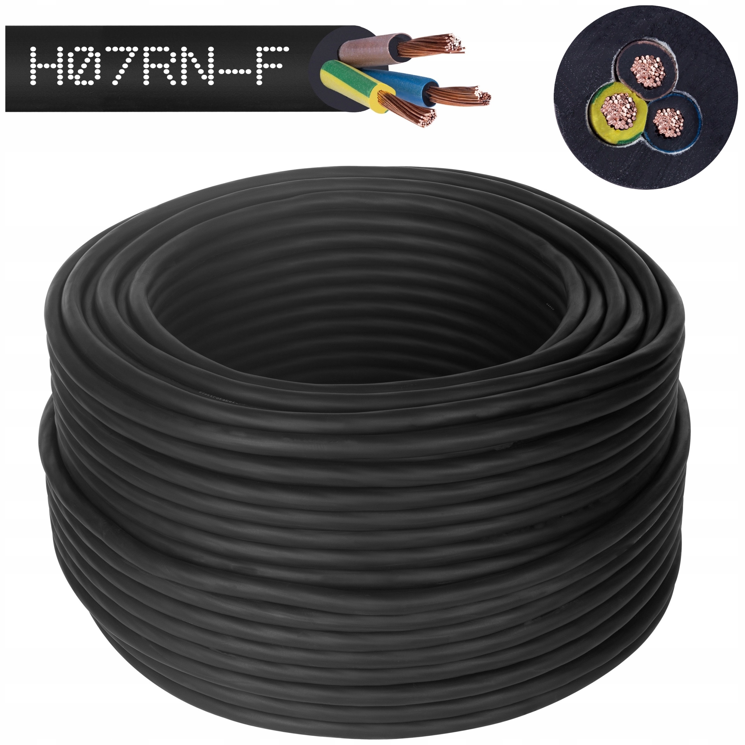 Przewód kabel gumowy Onpd 3x2,5 H07RN-F miedź 100m