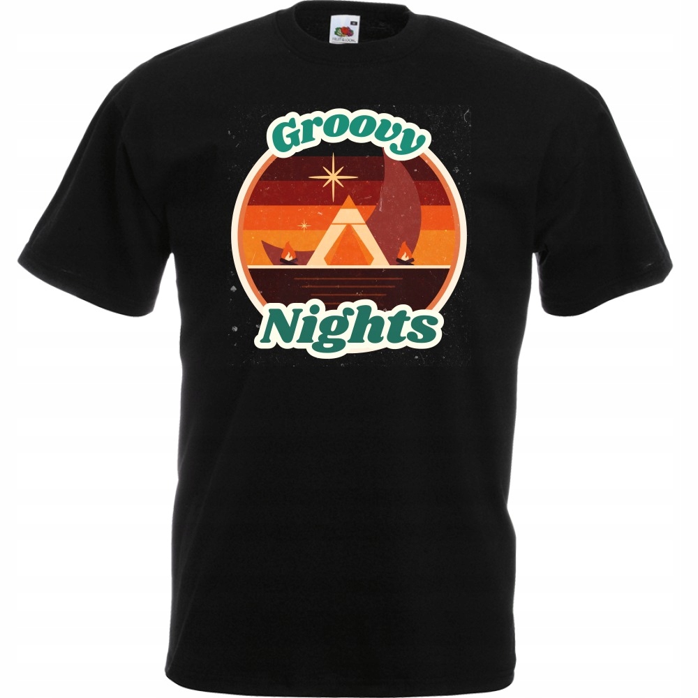 

Koszulka groovy nights kamping M czarna
