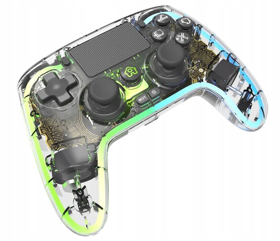 Bezdrátový ovladač gamepadu Bluetooth pro PS4/PC Analog Hall Rgb Led