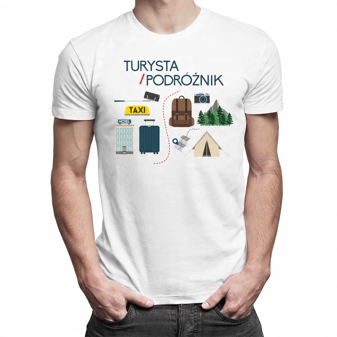 

Męska koszulka - prezent dla podróżnika