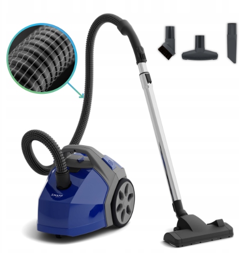 Odkurzacz workowy Zelmotor Smapp 608.2 Niebieski Polski 11M