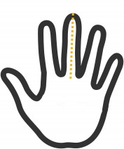 RĘKAWICZKI polarowe 4F ZIMOWE DOTYKOWE SMARTFON XS Długość krótkie