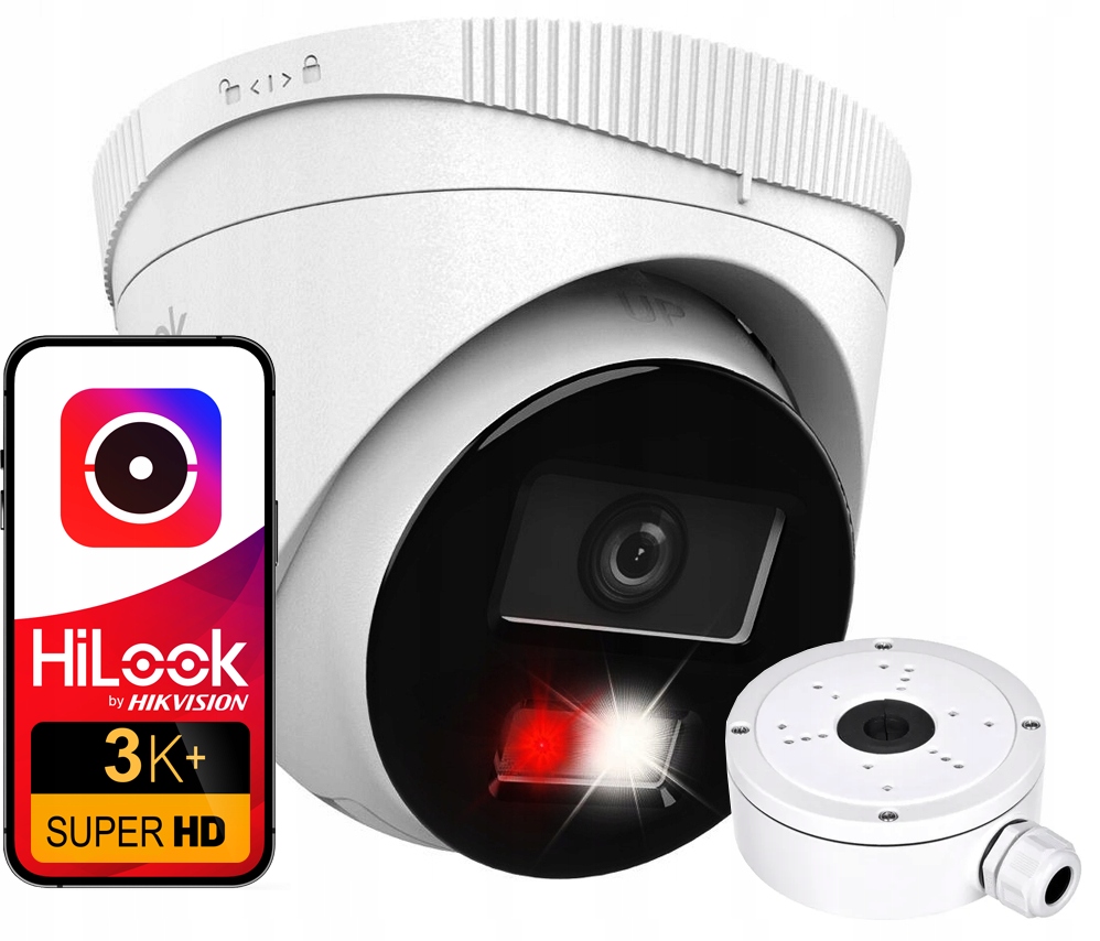 Ip kamera 6MPx PoE IPCAM-T6-30DL HiLook od spoločnosti Hikvision montážna skrinka