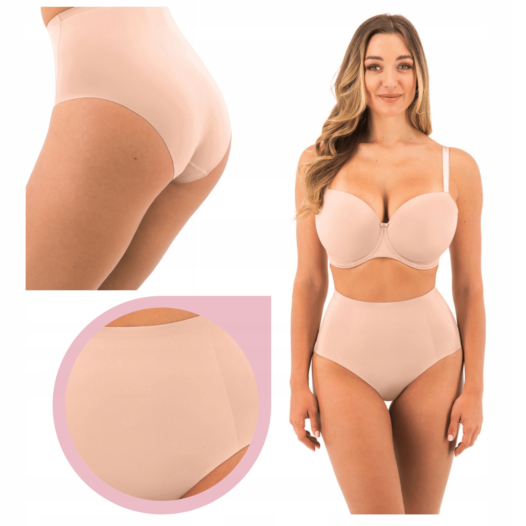 Fantasie FL2325BLK Smoothease Shaping Brief Modelovací kalhotky béžové XXL