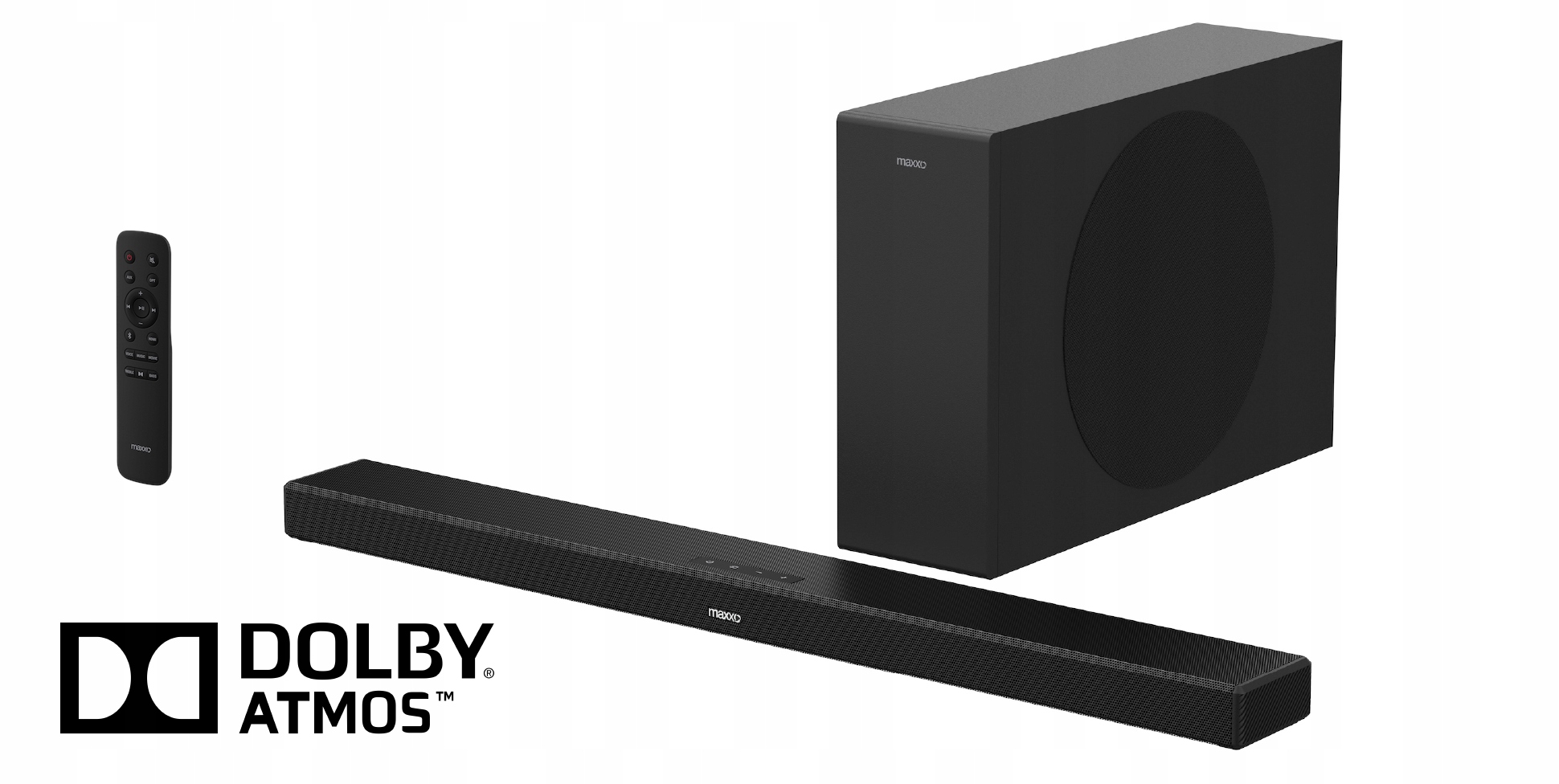 Maxxo soundbar Ultra Slim 2.1 SB-240W Dolby Atmos certifikace