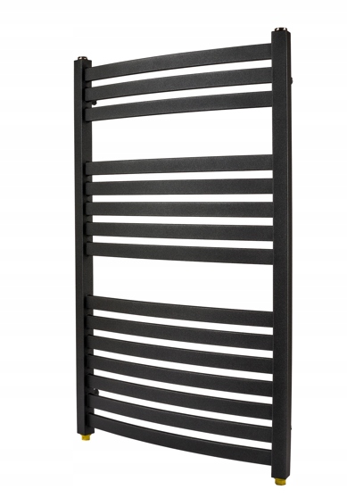 Kúpeľňový rebríkový radiátor čierny 85x53 cm, moderný, elegantný