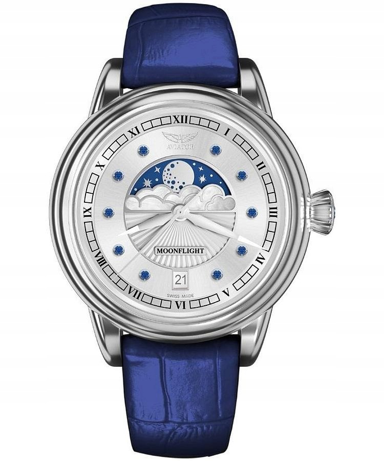 Dámské hodinky Aviator Moonflight Gemstone Edition Sapphire Limited Edition