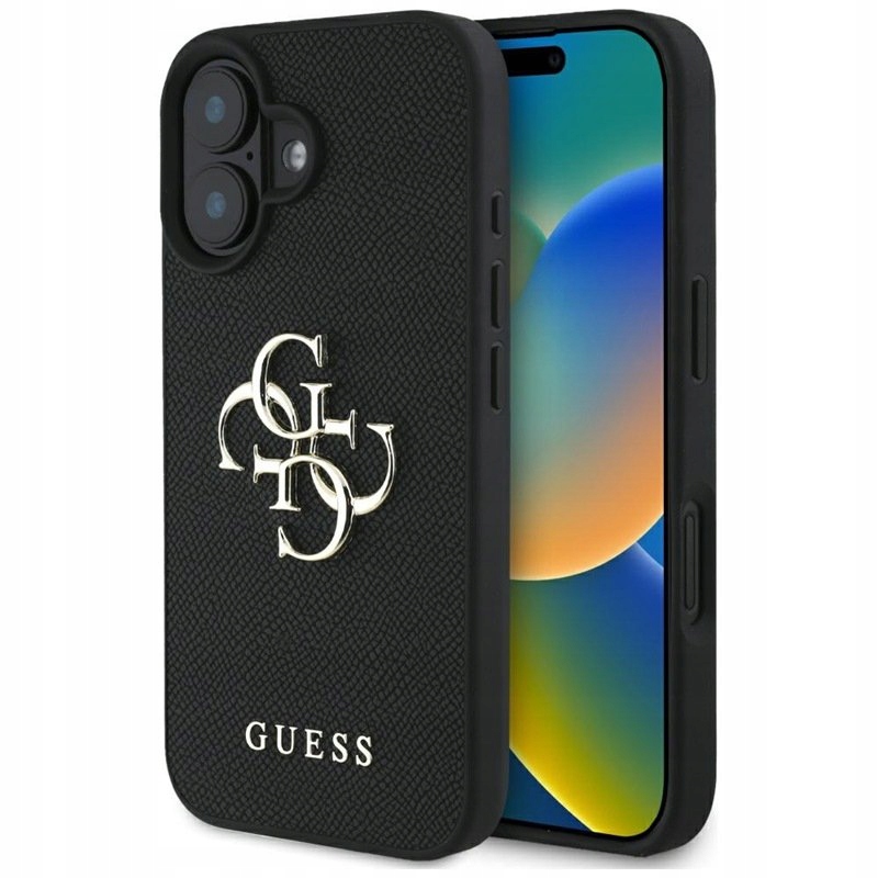 Guess – Pouzdro pro iPhone 16 (černé)