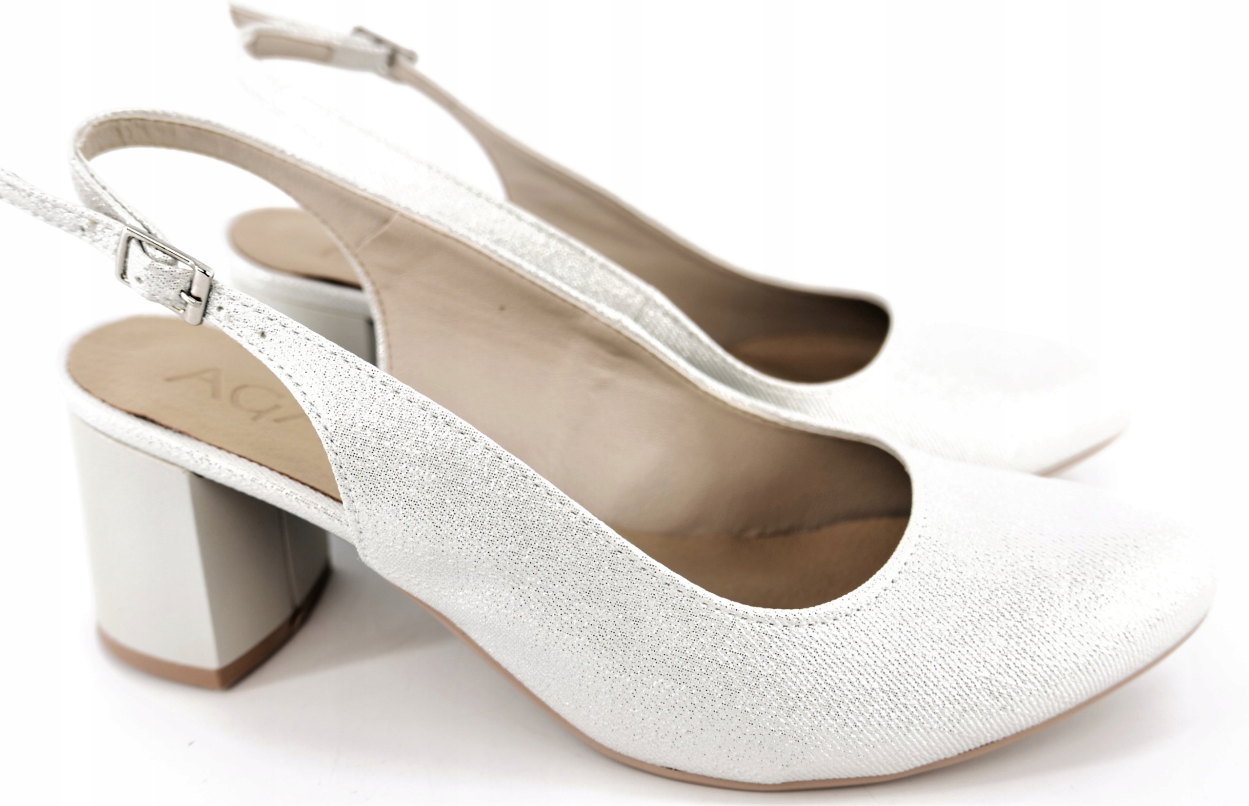 Aga But Polské Dámské Stříbrné Lodičky R37