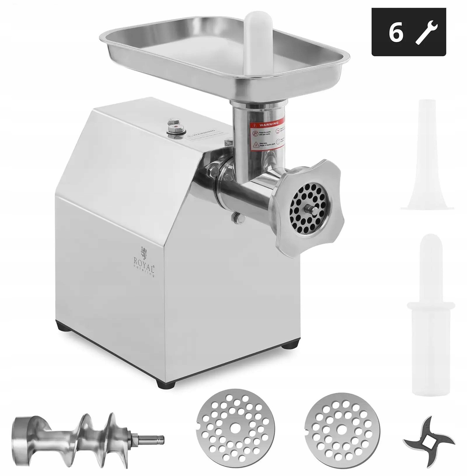 Wilk do mięsa maszynka 140kg/h 850W Royal Catering RCFW 140-850ECO 10010741