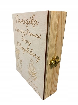 Biblia Pismo Święte Komunia Chrzest Pudełko Grawer Wydawnictwo Opoka