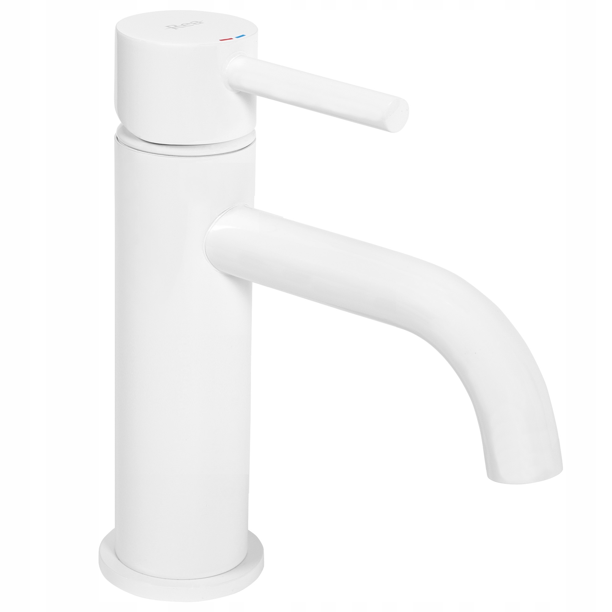 Umývadlová batéria Lungo White Nízka Biela Matná