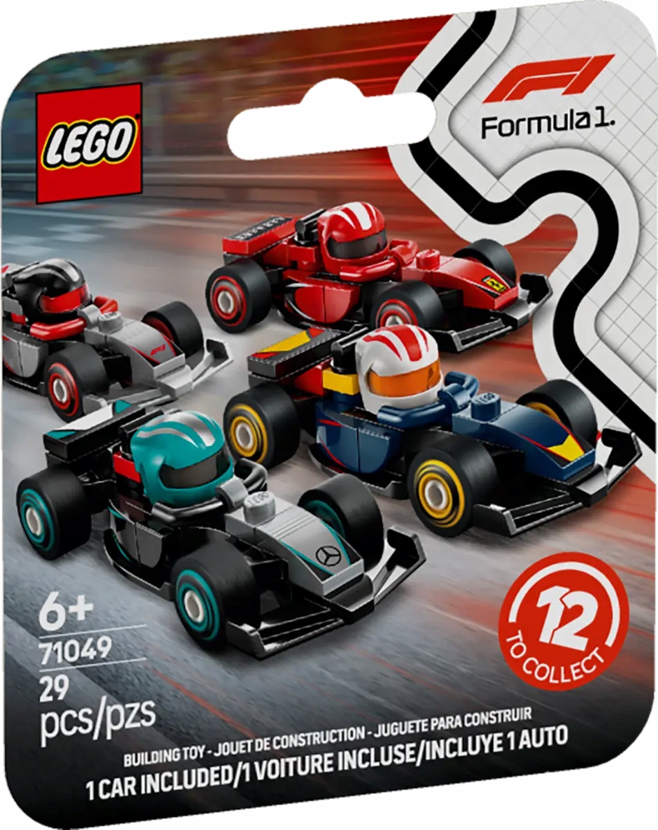 LEGO MINIFIGURÁK - 71049-AS SOROZAT - F1 GYŰJTŐI AUTÓK
