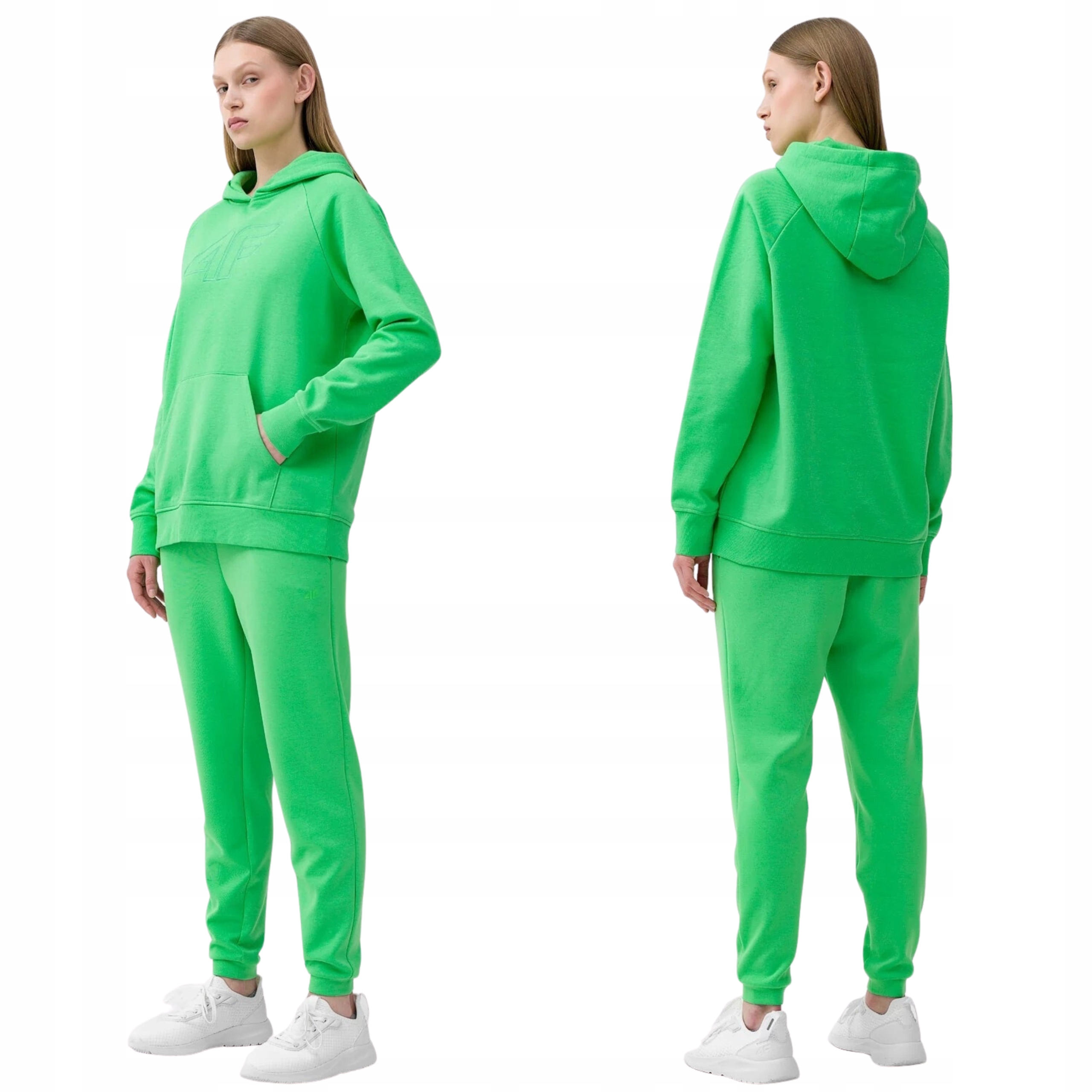 SPODNIE DRESOWE DAMSKIE JOGGERY 4F SPORTOWE WYGODNE NA CO DZIEŃ r. L Marka 4F