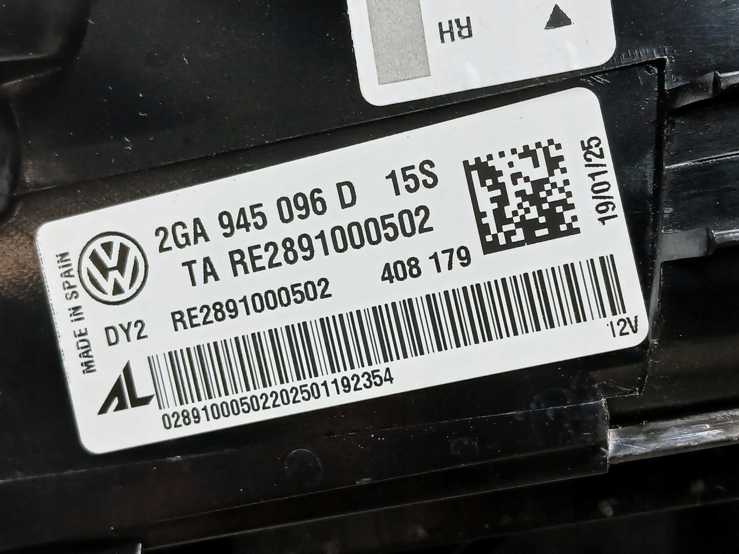 light rear part right VW T-ROC T ROC 2GA LED 2GA945096D