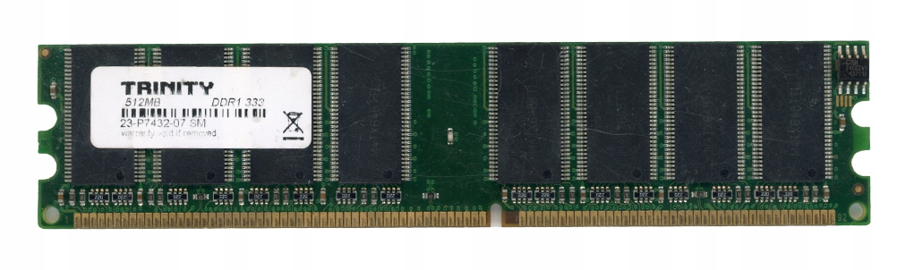 Trinity 512MB Ddr PC2700 333MHz 23-P7432-07SM Non-ECC