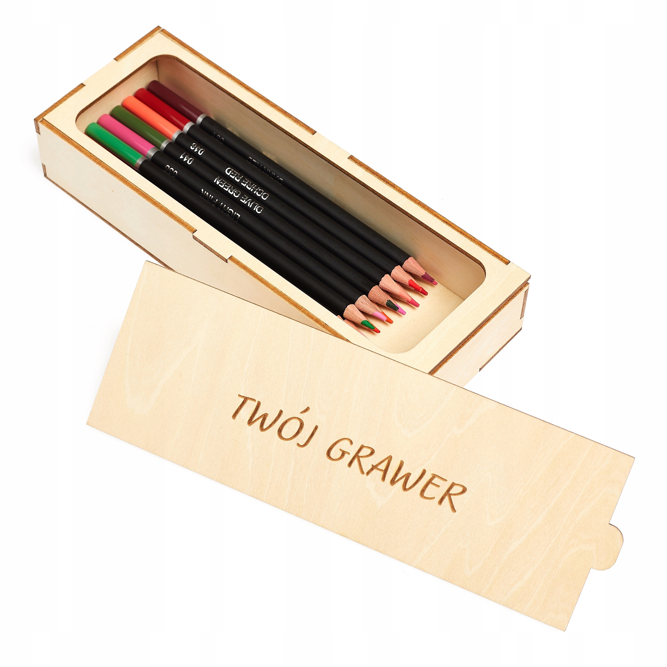 TOLLTARTÓ FA DOBOZ GRAVÍROZÁS LOGÓ AJÁNDÉK Termékszélesség 22 cm