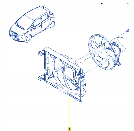 214758569R - КОРПУС ВЕНТИЛЯТОРА RENAULT ZOE LIFT 19-