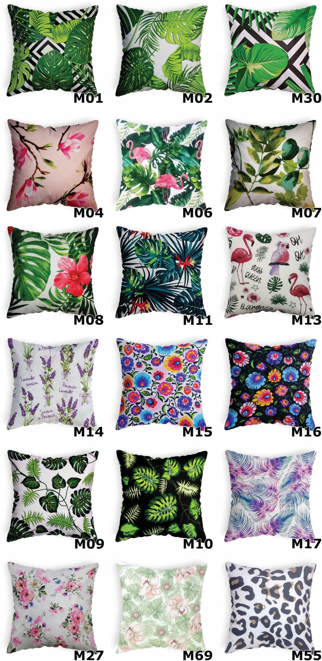 Poszewka na jaśka 40x40 - Wzór Dwustronny Wymiary poduszki 40x40cm